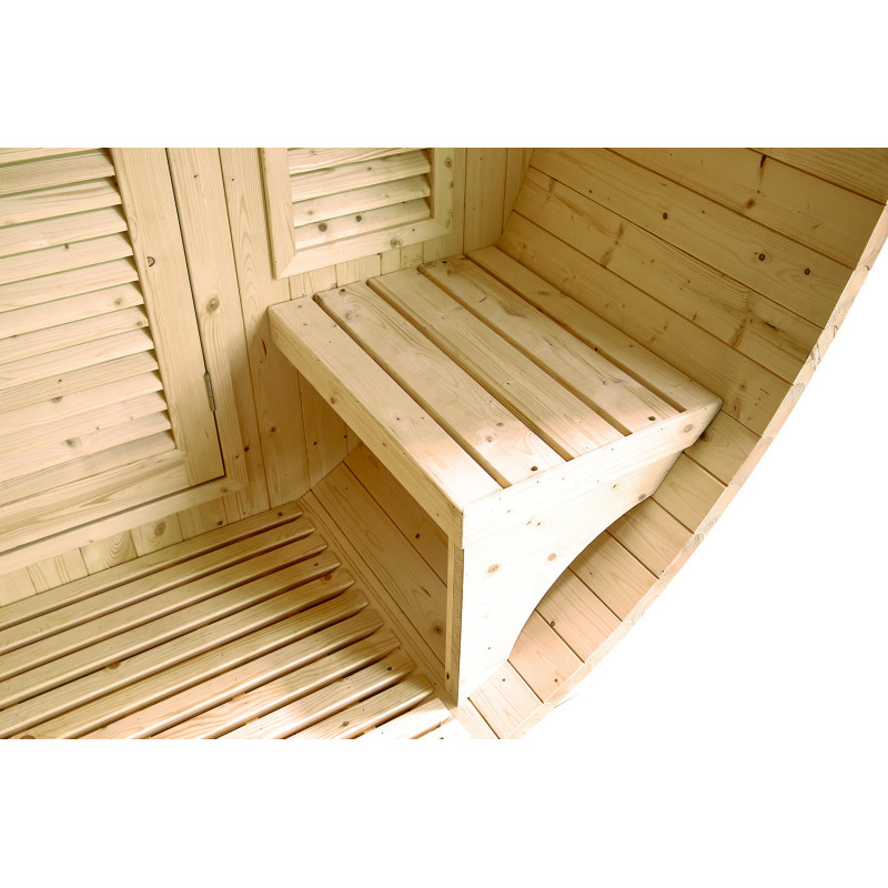 Sauna d'extérieur GAIA LUNA 6 places ou 3 allongés