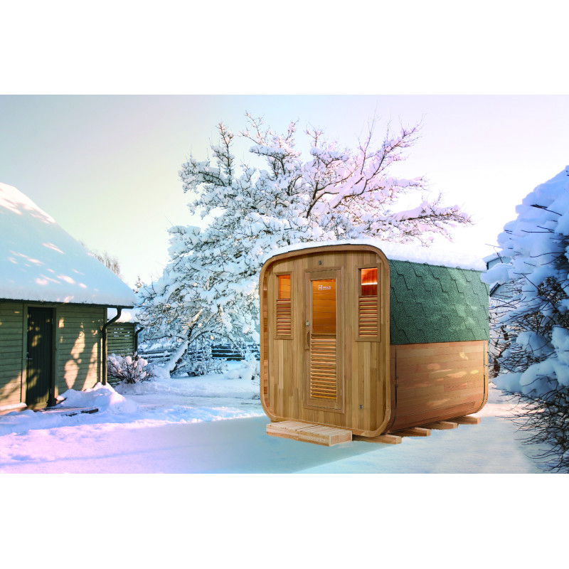 Sauna d'extérieur GAIA NOVA 6 places ou 3 allongés