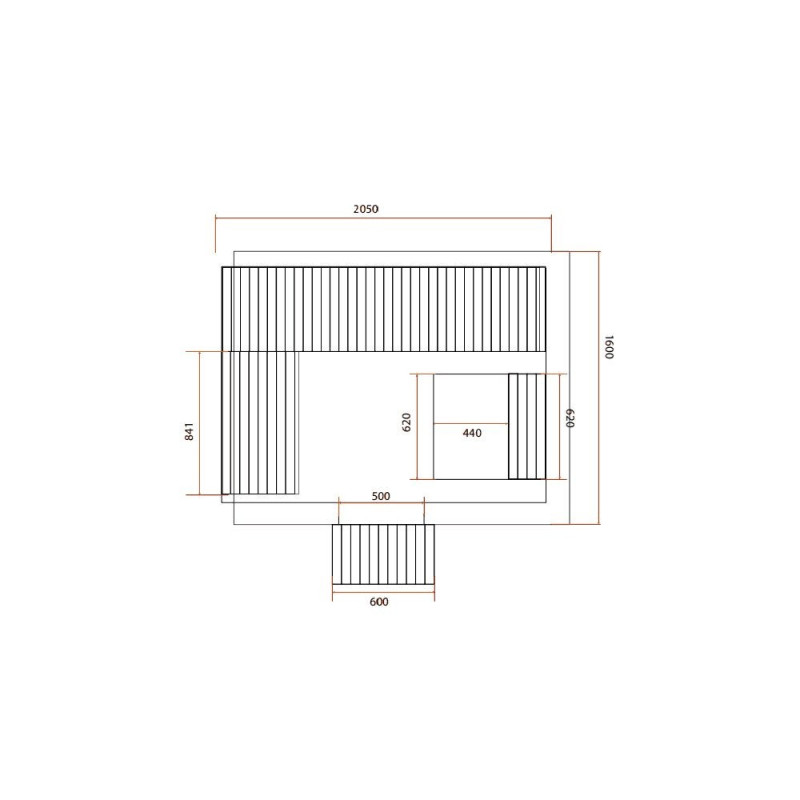 Sauna d'extérieur GAIA BELLA 3 places