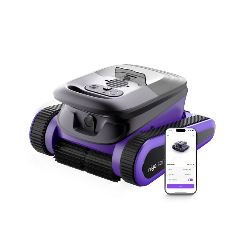 Robot piscine sans fil Niya Sonar F5 – navigation intelligente et nettoyage complet