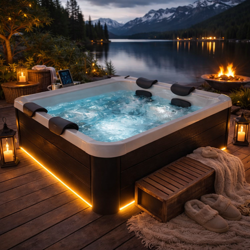 Spa MSPA Oslo Plus 180x180 semi-rigide 6 places WiFi luxe