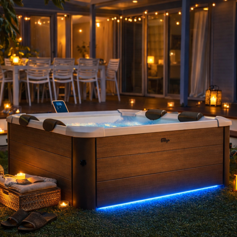 Spa MSPA Oslo Amber 160x160 semi-rigide 6 places WiFi luxe