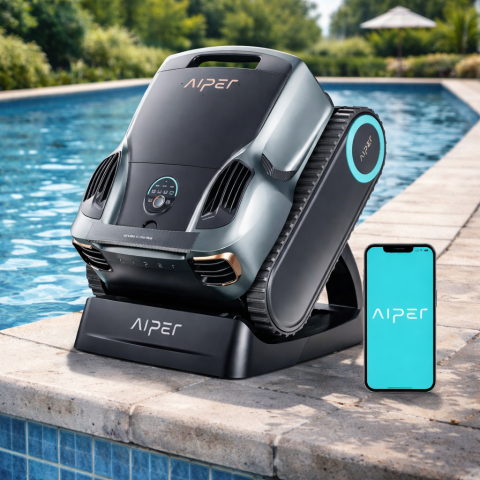 Aiper Scuba X1 Pro Max – Robot Piscine Sans Fil 4-en-1, Navigation Intelligente