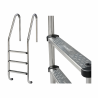 Échelle standard pour piscine, inox AISI 304