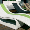 Transat extérieur empilable x2 design alu & résine – confort