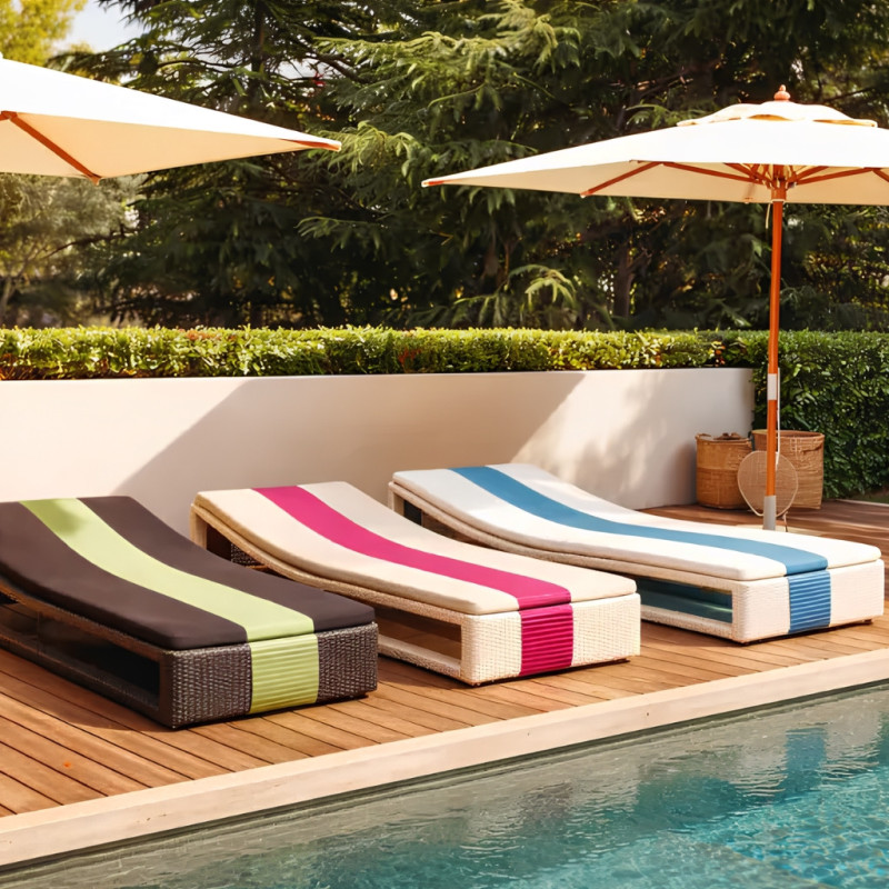 Lit de soleil SUMMERTIME BED 90 cm avec rangement – sans matelas