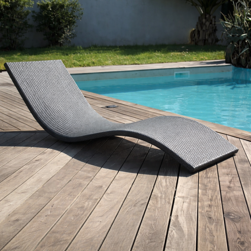 Bain de soleil Easy Quiet x2 empilable résine & alu design