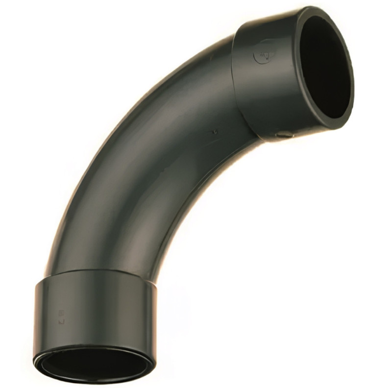 Coude courbe grand rayon PVC 90° à coller
