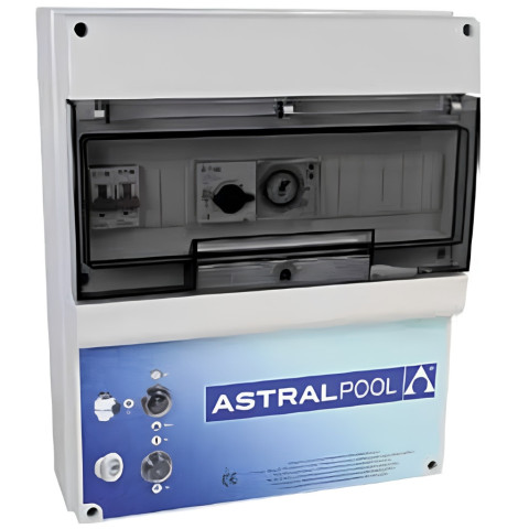 Coffret électrique  pour filtration + projecteur avec transformateur