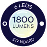 Projecteur Weltico EasyLed Design - 6 LEDs blanc