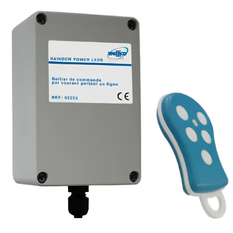Boitier CPL + télécommande pour LED Weltico (Rainbow Power)