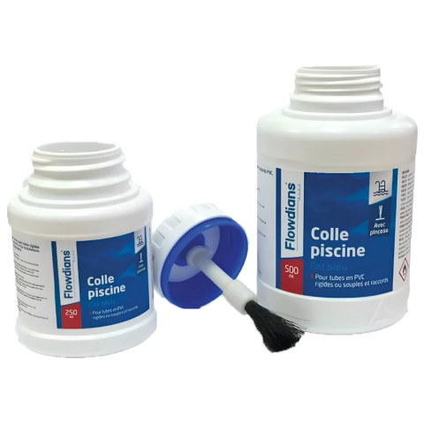 Colle bleue pour PVC souple Flowdians