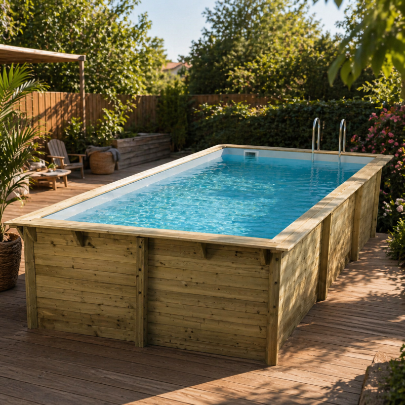 Piscine bois Ubbink Azura 350 x 505 H126