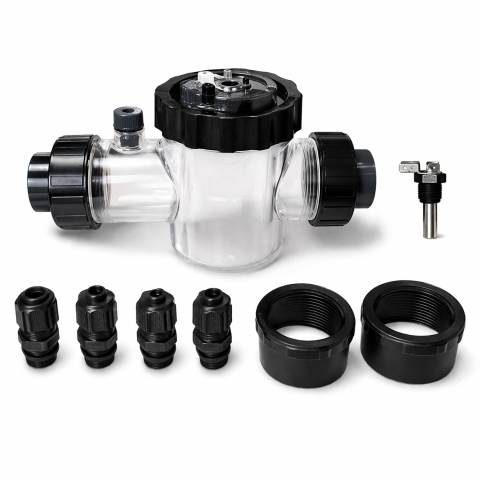 Chambre d’analyse piscine D50/D63 | Support sondes pH & Redox