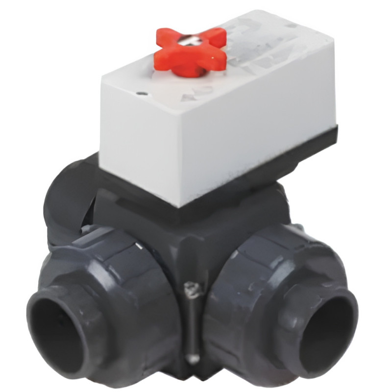 Vanne motorisée 3 voies - Ø 50/63mm - 230V ou 24V