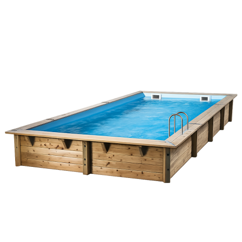 Piscine bois rectangulaire Ubbink Azura 300 x 430 x H 126 cm