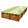 Piscine rectangulaire bois Ubbink Linéa 350 x 650