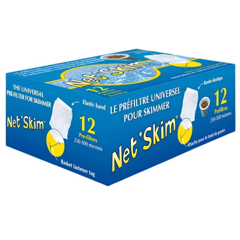 Préfiltre jetable Net’Skim® pour skimmer - Boîte de 12