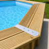 Piscine en bois octogonale Ubbink Océa 430 H 120 cm
