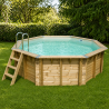 Piscine en bois octogonale Ubbink Océa 430 H 120 cm