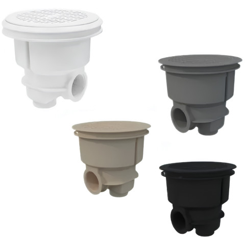 Bonde de fond Atralpool NORM Grille plate Métrique - piscine Liner