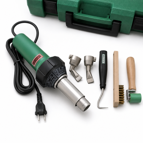 Valise Leister TRIAC AT 1600 W avec accessoires