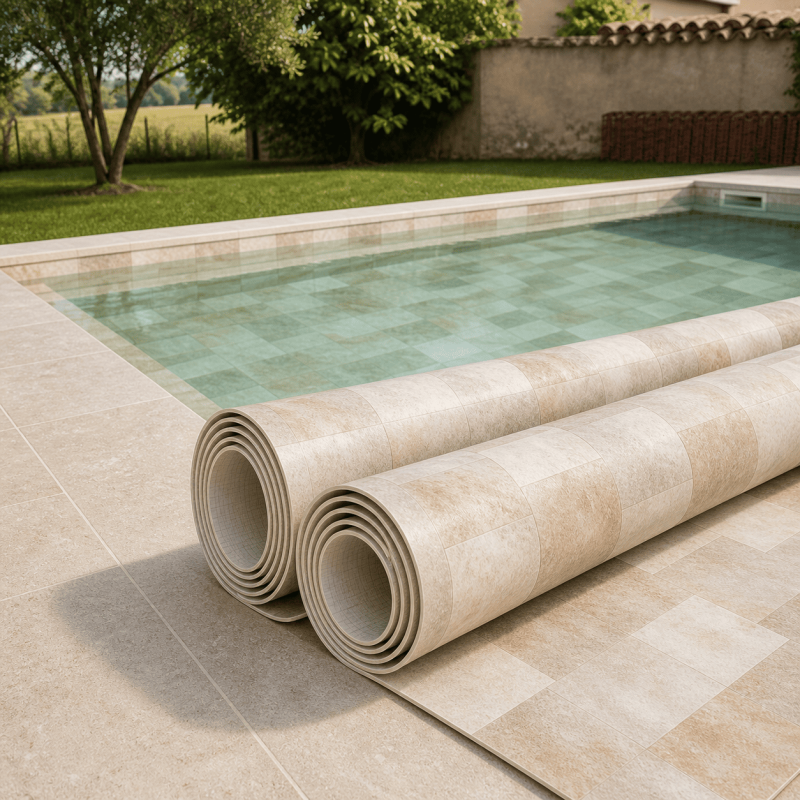 Liner PVC armé Hydroflex supérieur verni 4D Perception 150/100e