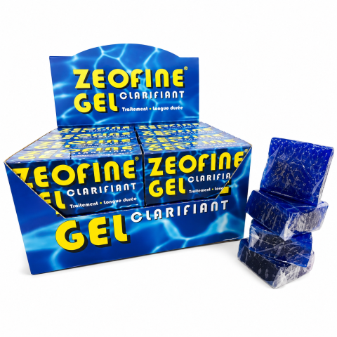 Zeofine Gel clarifiant piscine – Boîte 4 blocs