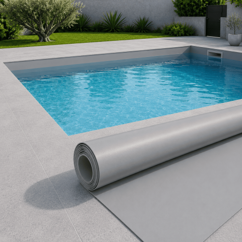 PVC armé Renolit Alkorplan 2000 Gris clair 150/100e