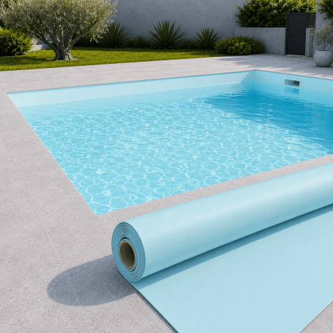 PVC armé Renolit Alkorplan 2000 Bleu clair 150/100e