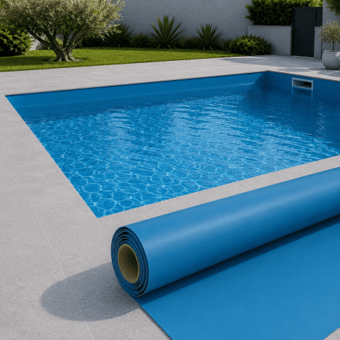 PVC armé Renolit Alkorplan 2000 Bleu Adriatique 150/100e