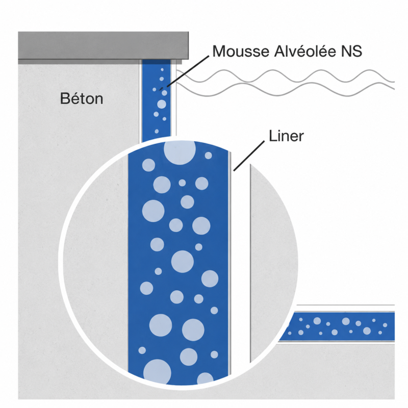 Mousse 5 mm en rouleau de 50 m2