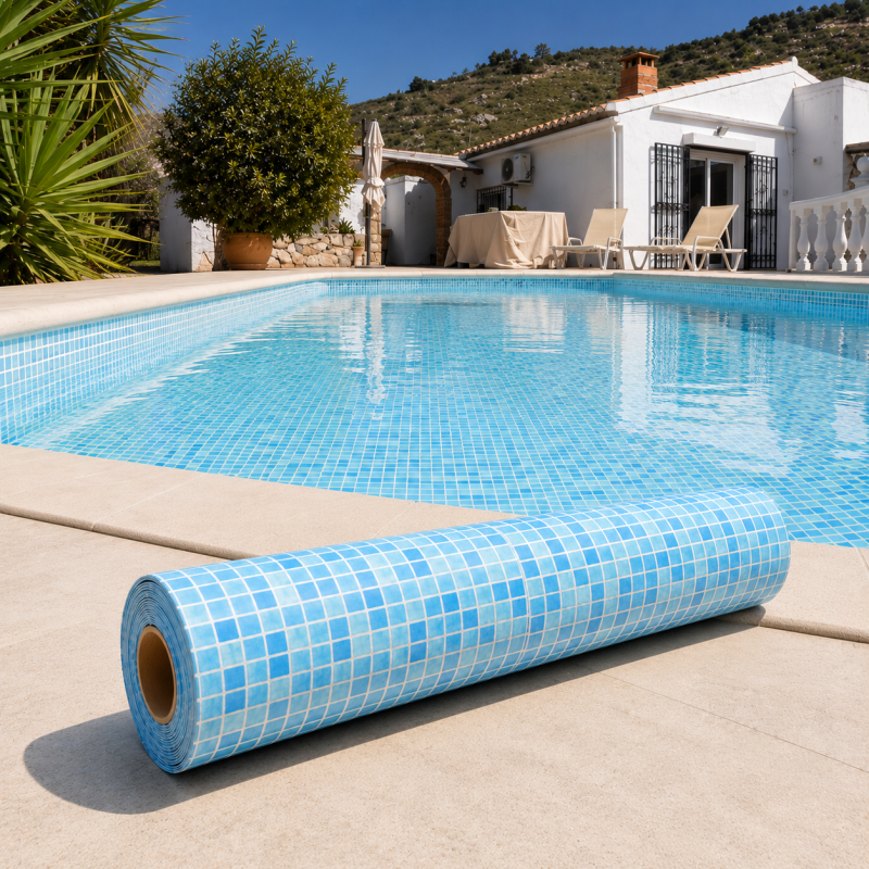 Liner PVC armé 180/100e antidérapant Imprimé Alkorplan 3000