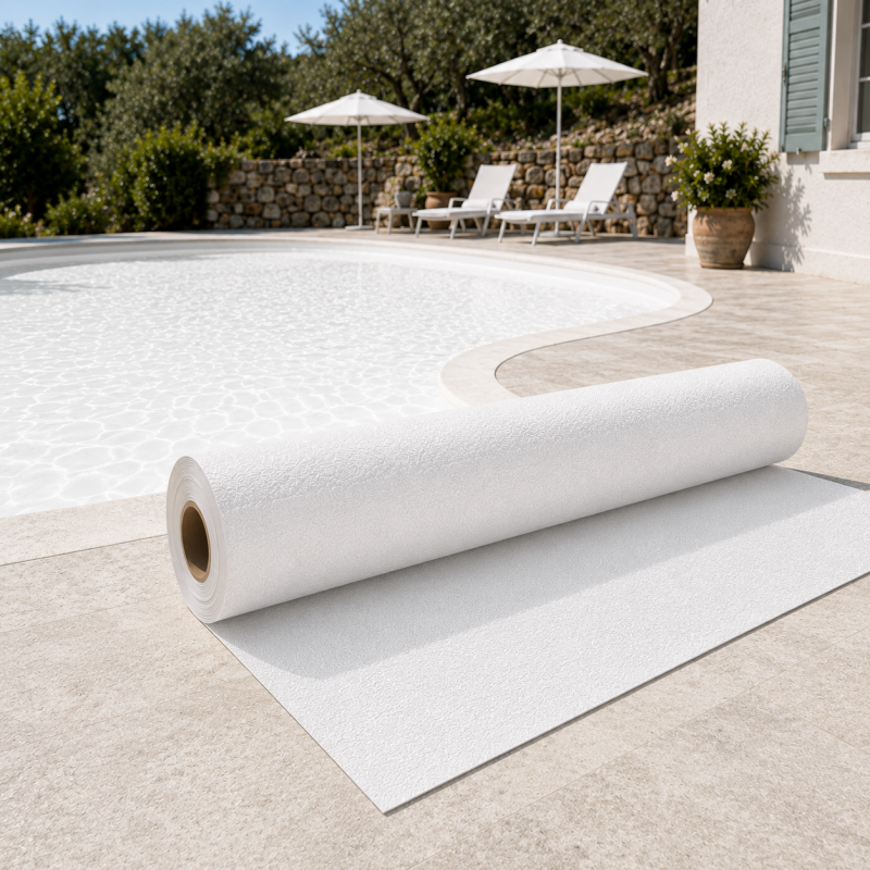 Liner PVC armé 150/100e uni antidérapant Alkorplan Relief