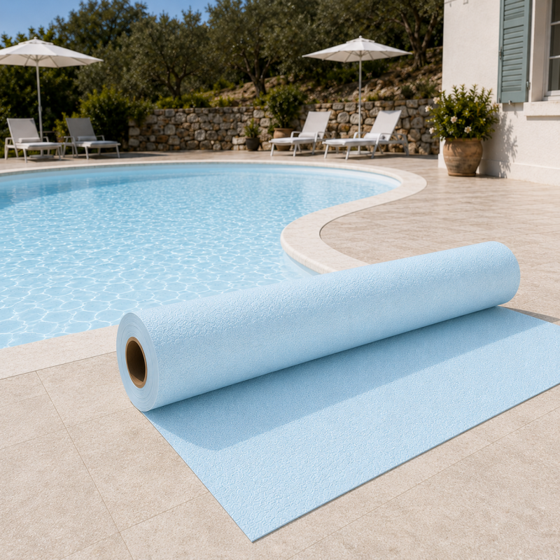 Liner PVC armé 150/100e uni antidérapant Alkorplan Relief