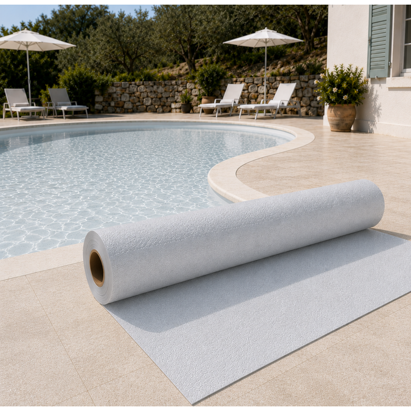 Liner PVC armé 150/100e uni antidérapant Alkorplan Relief
