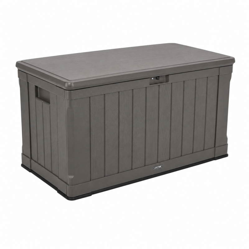 Coffre de rangement extérieur Lifetime 439 L Marron