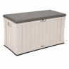 Coffre de rangement extérieur Lifetime 439 L Beige et Marron