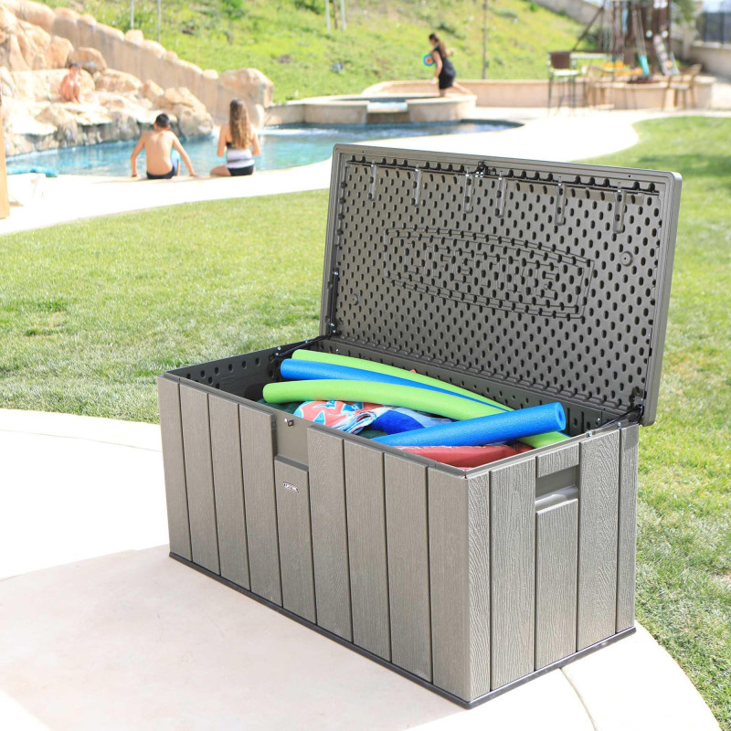 Coffre de rangement extérieur Lifetime 568 L Gris