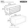 Coffre de rangement extérieur Lifetime 523 L