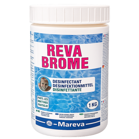 Reva-brome pour piscine et spa 1 kg – Traitement désinfectant pour spa