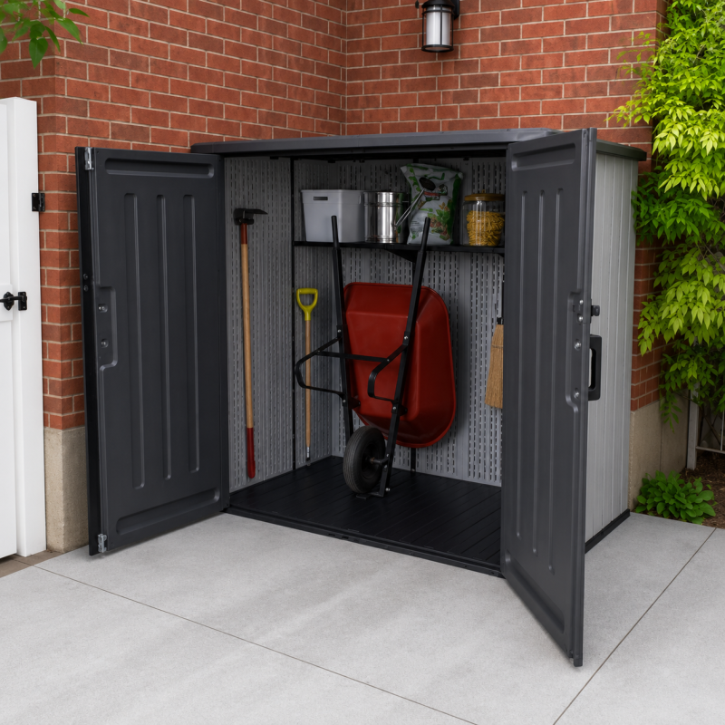Abri de jardin en résine 3 m³ | Rangement extérieur robuste Lifetime