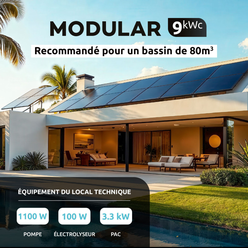 Kit photovoltaïque ApolloHub 9 kWc Poolex | Livré & posé
