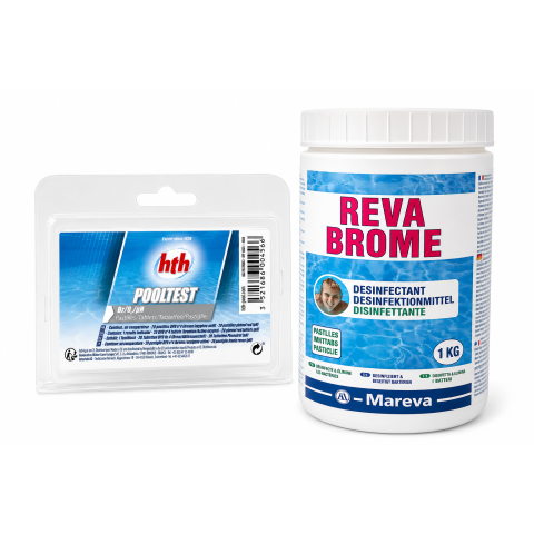 Kit Entretien Spa au Brome (Brome pastille et Pooltest)