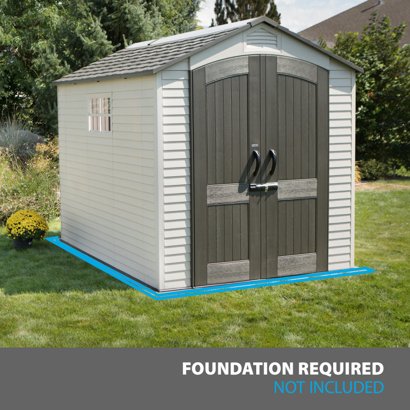 Abri de jardin en résine renforcée 2,8 x 2,1 m | Rangement extérieur Lifetime