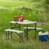 Table de pique-nique pliante 4 places Lifetime avec bancs