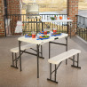 Table de pique-nique pliante 4 places Lifetime avec bancs