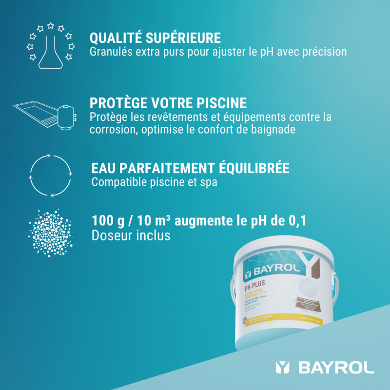 Correcteur de pH Bayrol pH Plus granulés purs