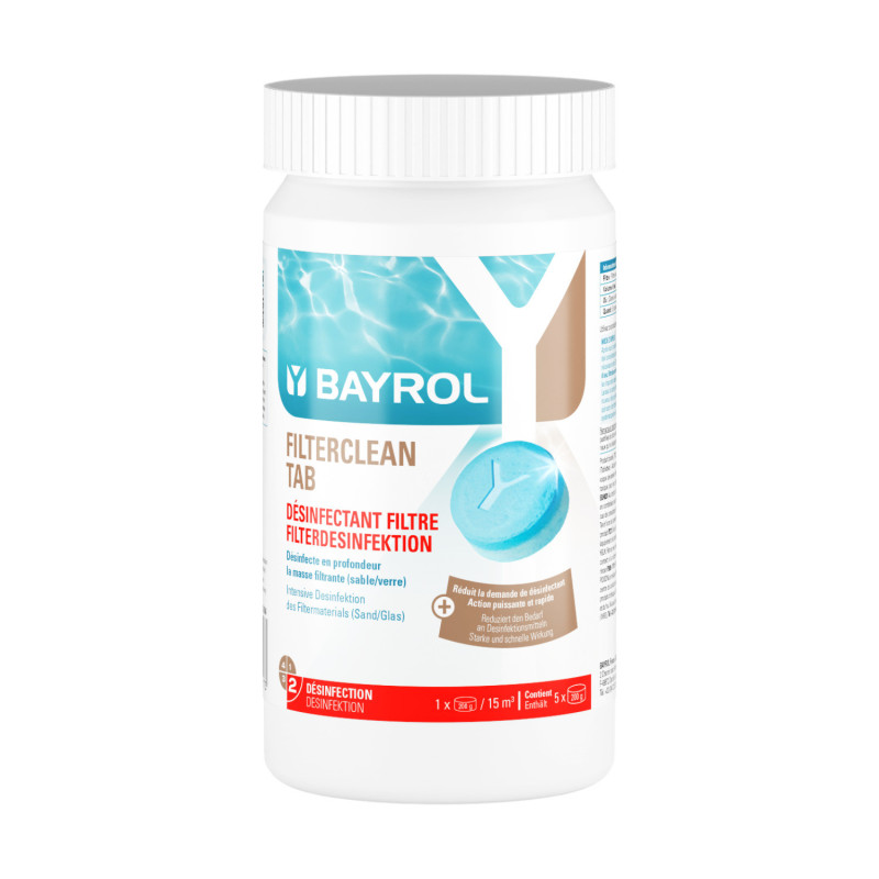 Nettoyant filtre à sable Bayrol Filterclean Tab - 1 kg