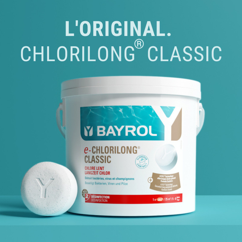 Chlore lent Bayrol Chlorilong Classic Entretien piscine
